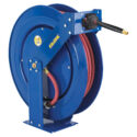 EZ-TSH-3100-BGX Slow retract, spring retractable Hose Reel, Dual Pedestal 10mm ID, L= 30m
